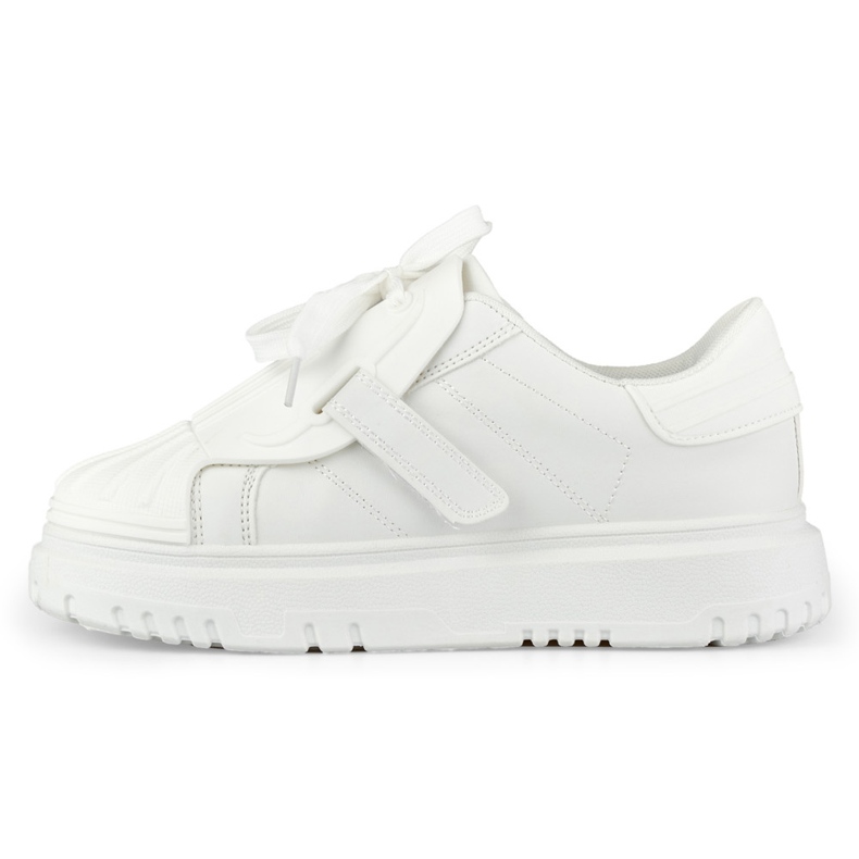 Módní bílé dámské sportovní boty bílý 2