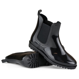 Klasické černé dámské holínky černá 1