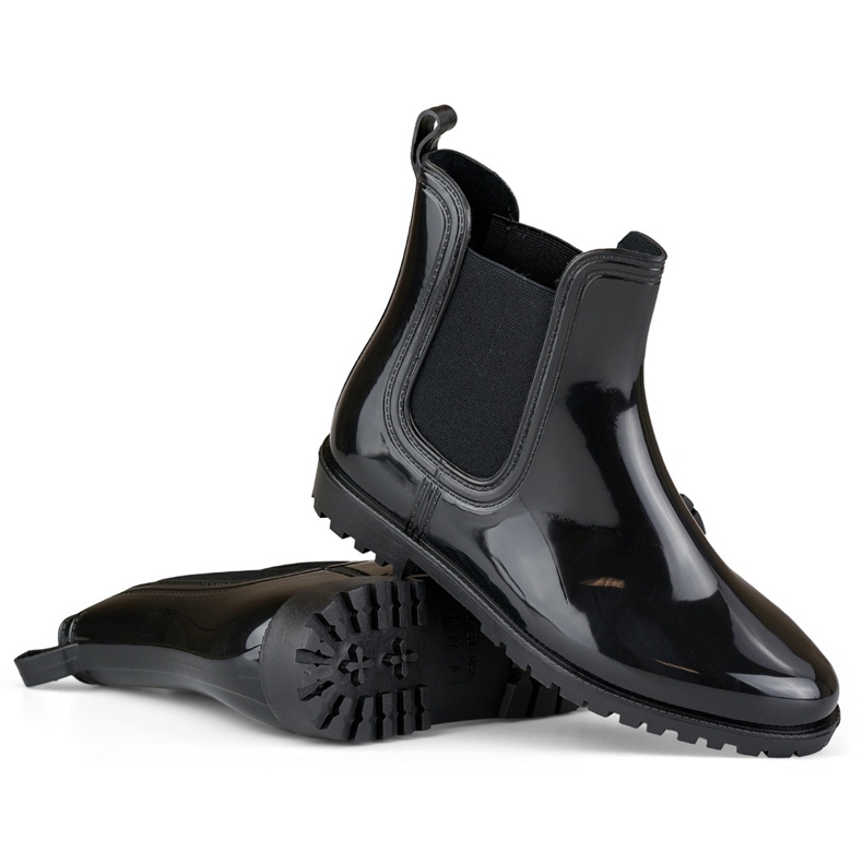 Klasické černé dámské holínky černá 1