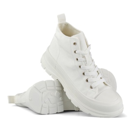 Bílé tenisky nad kotník bílý 1 Bílé tenisky nad kotník bílý 1