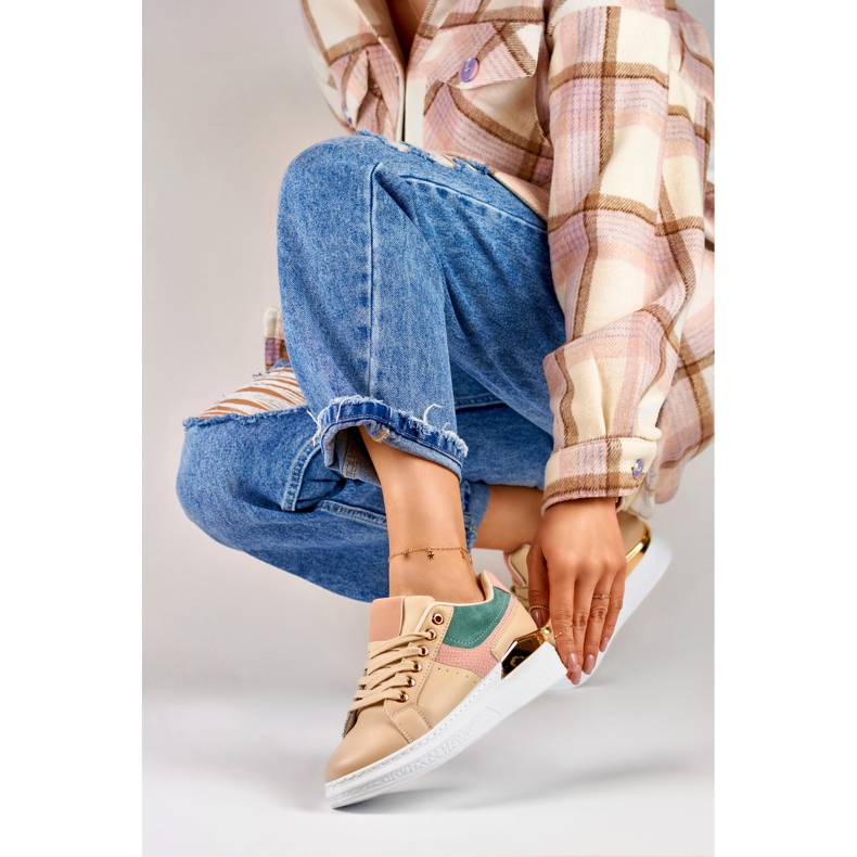 Dámské tenisky na platformě Eliza béžový 1