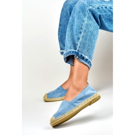 Dámské klasické modré espadrilky modrý 2