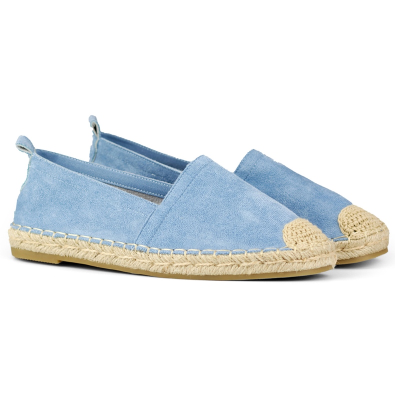 Dámské klasické modré espadrilky modrý 1