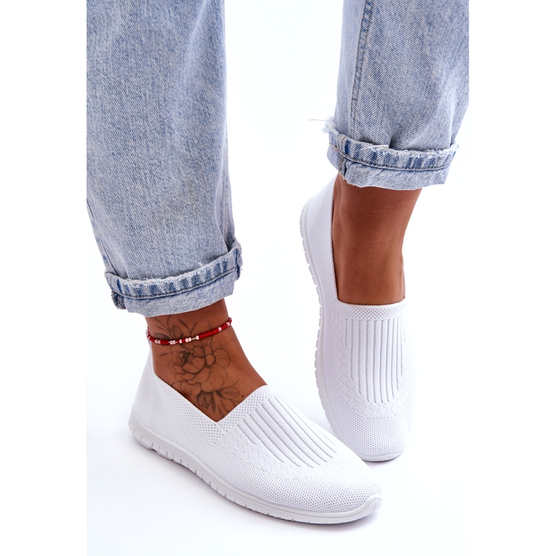 News Dámské nazouvací tenisky bílé Lento bílý 4