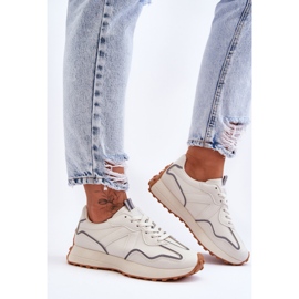 FJ1 Dámská sportovní obuv Béžová Faro bílý 2 FJ1 Dámská sportovní obuv Béžová Faro bílý 2