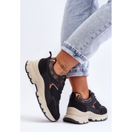 PM1 Černá sportovní obuv na platformě Escape černý 2