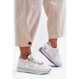 FJ1 Dámská sportovní obuv s ozdobným zipem bílá Cairo bílý 2