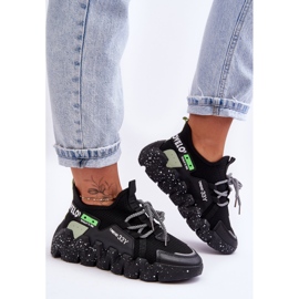 PS1 Černé nazouvací tenisky Evolution Fashion černý 2