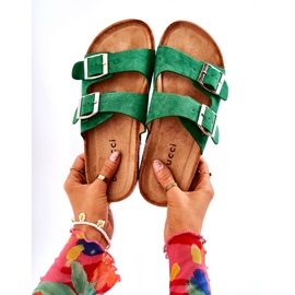 Bellucci Dámské zelené slip-on Misandei zelený 4