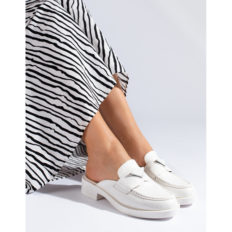 Dámské bílé muly od Shelovetu bílý 1