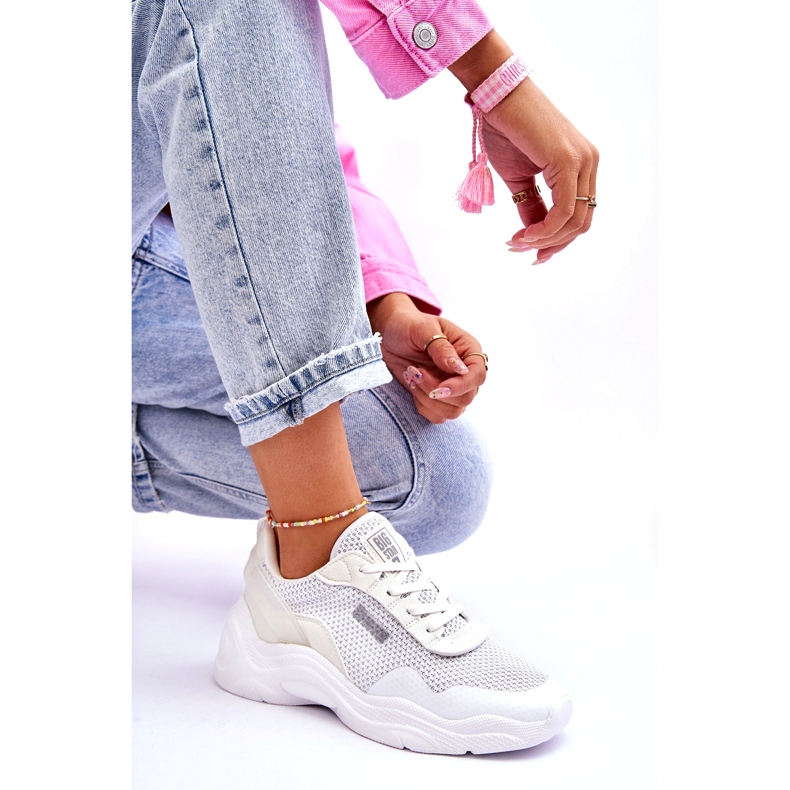 Dámská látková sportovní obuv Memory Foam System Big Star LL274A064 Bílá bílý 6