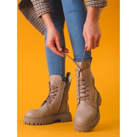 Dámské béžové kožené tašky Shelovet béžový 1