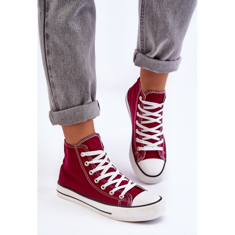 FR1 Dámské tenisky Classic High Burgundy Remos červený 1
