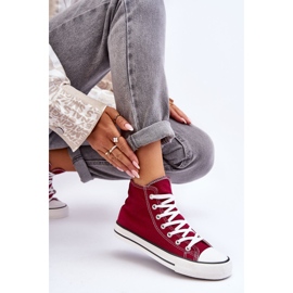 FR1 Dámské tenisky Classic High Burgundy Remos červený 2