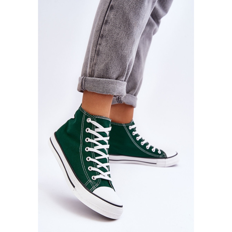FR1 Dámské klasické tenisky High Green Remos zelený 1