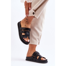 Klasické dámské černé pantofle Molie černá 2 Klasické dámské černé pantofle Molie černá 2