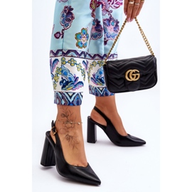 Klasické lodičky Peep Toe Black My Love černá 1