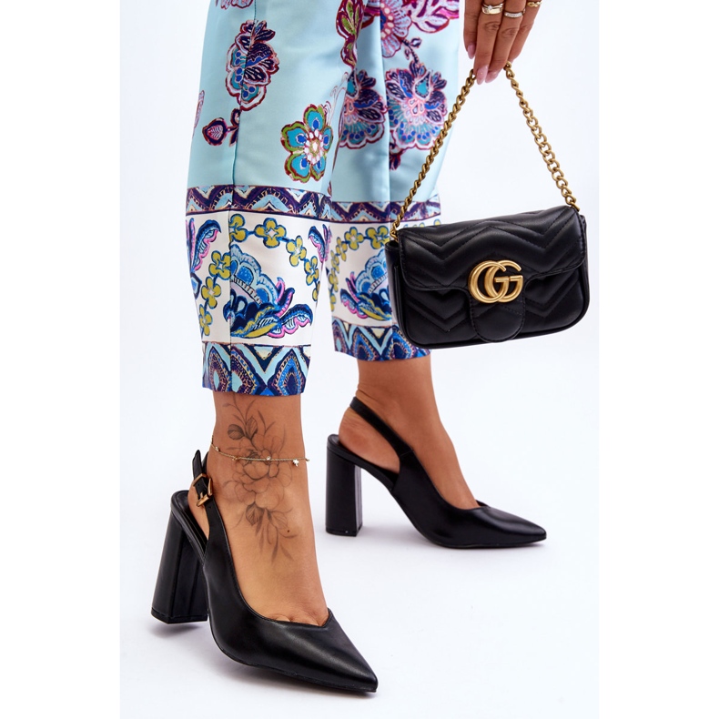 Klasické lodičky Peep Toe Black My Love černá 1