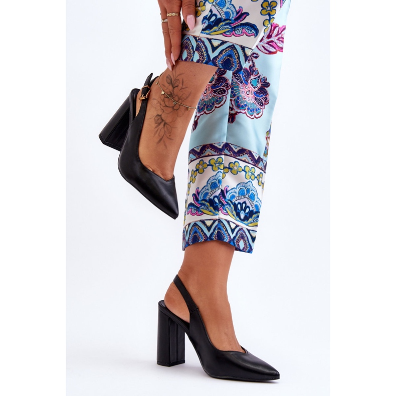 Klasické lodičky Peep Toe Black My Love černý 2