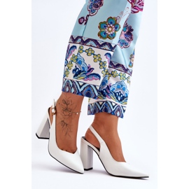 Klasické lodičky Peep Toe White My Love bílý 2