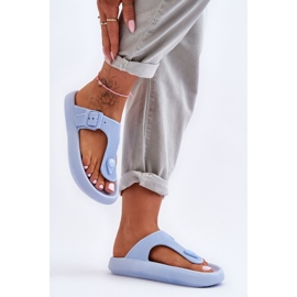 Dámské modré pěnové žabky Apollo modrý 1 Dámské modré pěnové žabky Apollo modrý 1