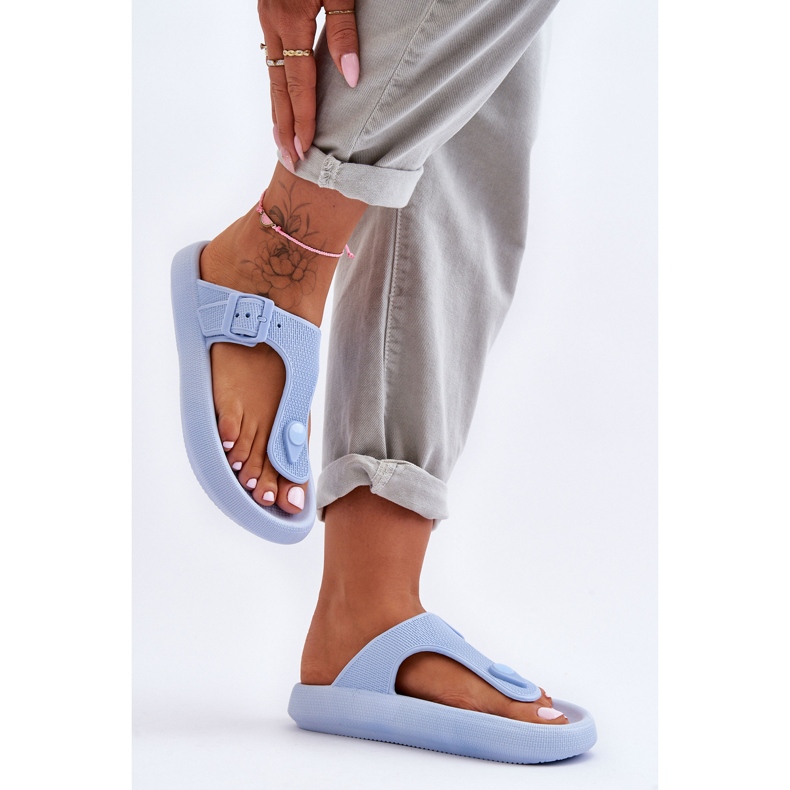 Dámské modré pěnové žabky Apollo modrý 1 Dámské modré pěnové žabky Apollo modrý 1