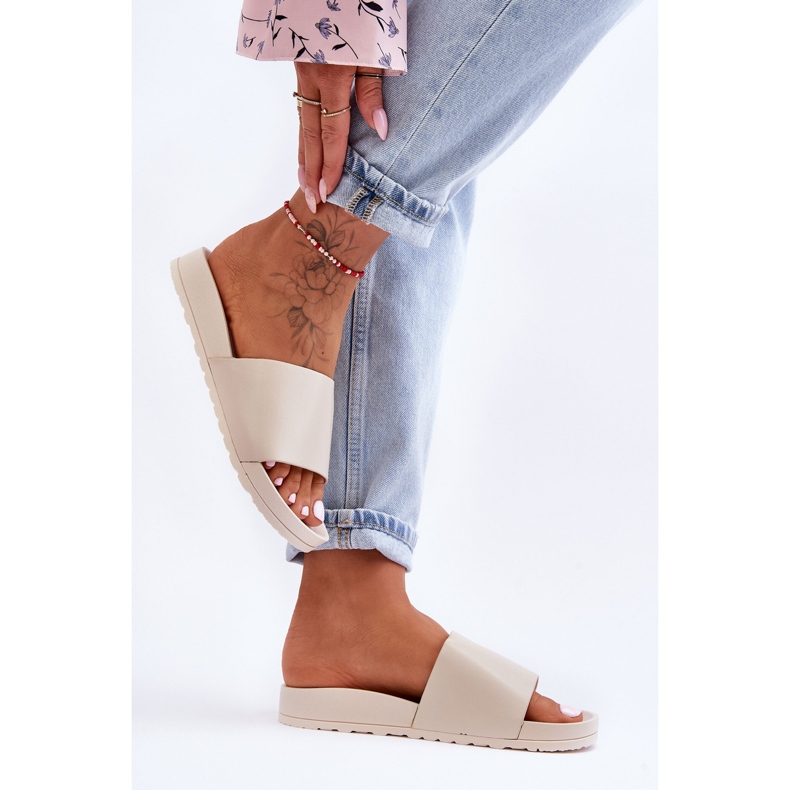 Klasické dámské pantofle Béžová Rolien béžový 2