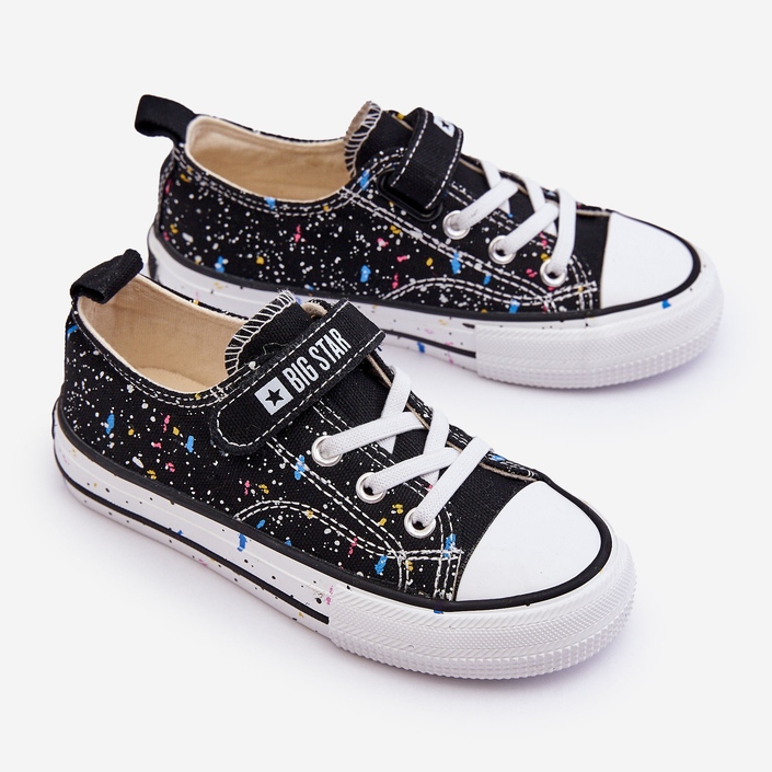 Dětské tenisky na suchý zip Big Star LL374063 Black černý 1