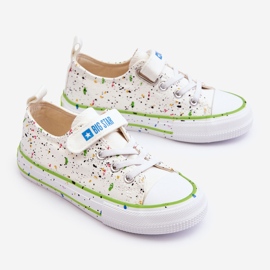 Dětské tenisky na suchý zip Big Star LL374062 White bílý 1