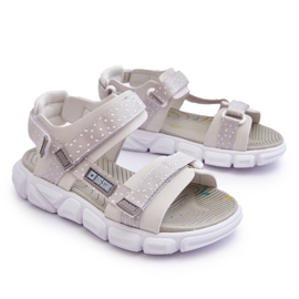 Dětské sandály na suchý zip Big Star LL374201 Grey šedá 5