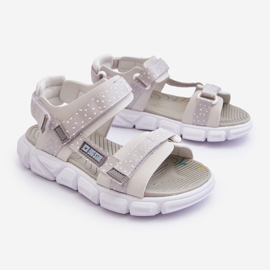 Dětské sandály na suchý zip Big Star LL374201 Grey šedá 1