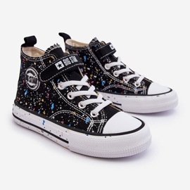 Dětské vzorované tenisky Big Star LL374050 Black černý 1