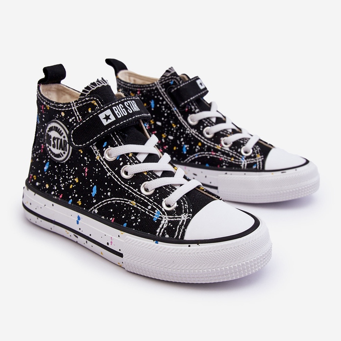 Dětské vzorované tenisky Big Star LL374050 Black černý 1