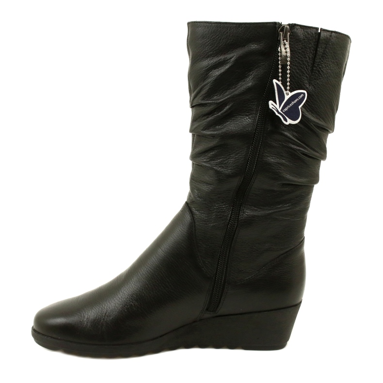 Caprice Walking On Air krátké boty na klínku 25417-41 022 černé černá 1