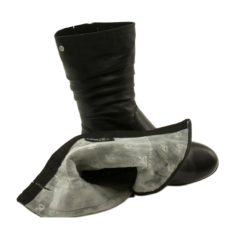 Caprice Walking On Air krátké boty na klínku 25417-41 022 černé černá 5