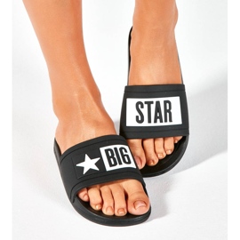 Černé gumové plážové pantofle Big Star DD274A266 černá 11