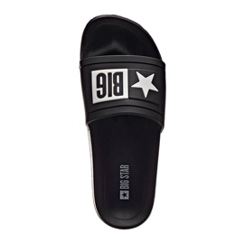 Černé gumové plážové pantofle Big Star DD274A266 černá 1