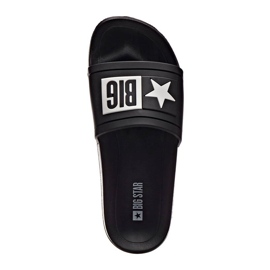 Černé gumové plážové pantofle Big Star DD274A266 černý 1