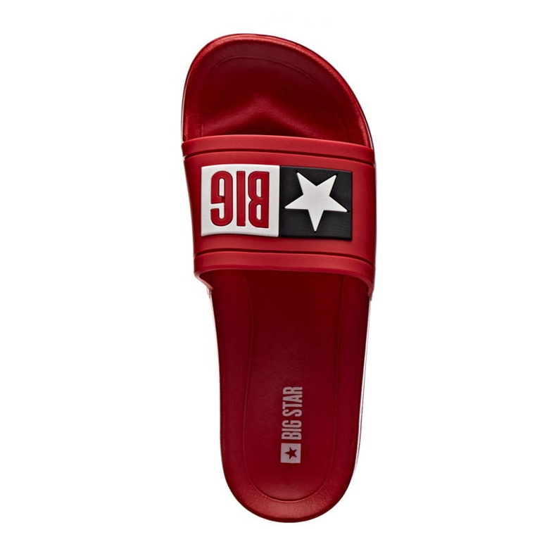 Plážové pantofle červené Big Star DD274A267 červené gumy červený 1