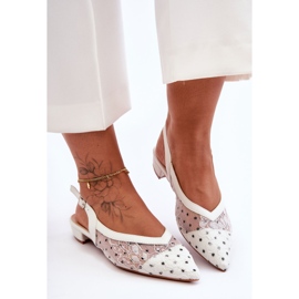PG1 Dámské puntíkované baleríny bílé Adore bílý 2 PG1 Dámské puntíkované baleríny bílé Adore bílý 2