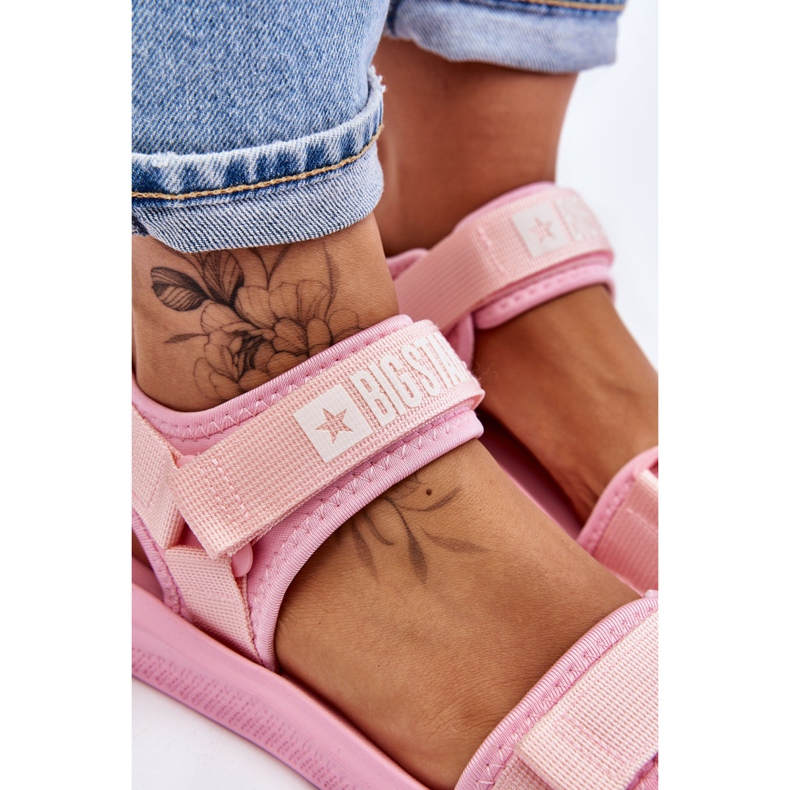 Dámské sportovní sandály Big Star LL274729 růžové růžový 5