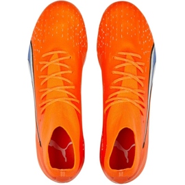 Kopačky Puma Ultra Pro FG/AG M 107240 01 pomerančový pomeranče a červené 2
