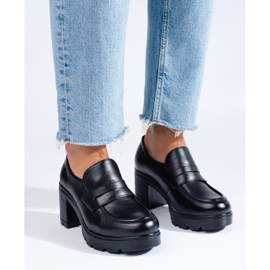 W. Potocki Černé boty na podpatku značky Potocki černá 1