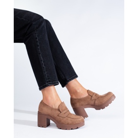 W. Potocki Tmavě béžové vysoké podpatky značky Potocki béžový 1 W. Potocki Tmavě béžové vysoké podpatky značky Potocki béžový 1