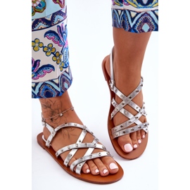 Dámské sandály Silver Alemona stříbro 1