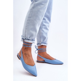 PG1 Dámské baleríny na strappy Blue Lilly Ann modrý 2