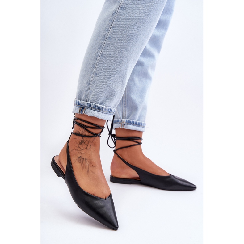 PG1 Dámské šněrovací baleríny Lilly Ann černá 1