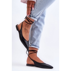 PG1 Dámské šněrovací baleríny Lilly Ann černý 2