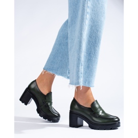 W. Potocki Tmavě zelené brogues od Potocki zelený 1
