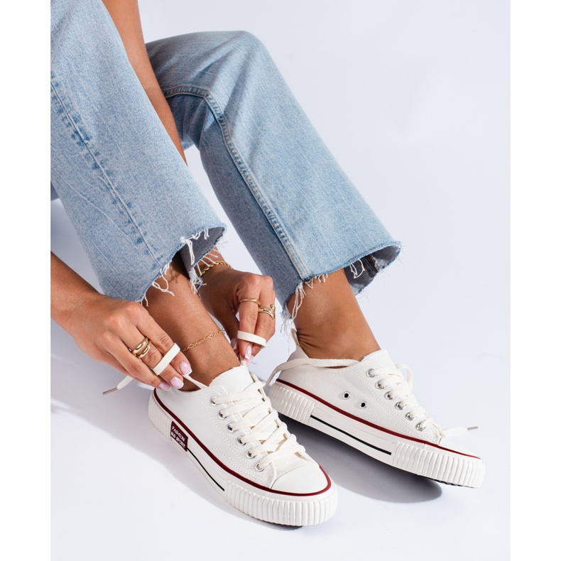 Bílé dámské shelovet tenisky bílý 1